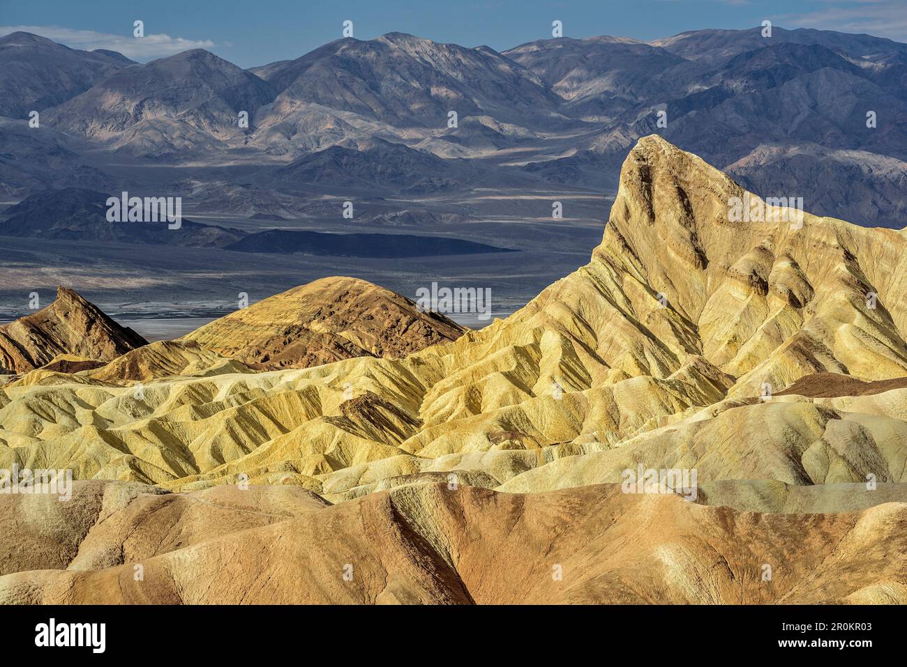 Colourful badlands at Death Valley, Death Valley National Park ...