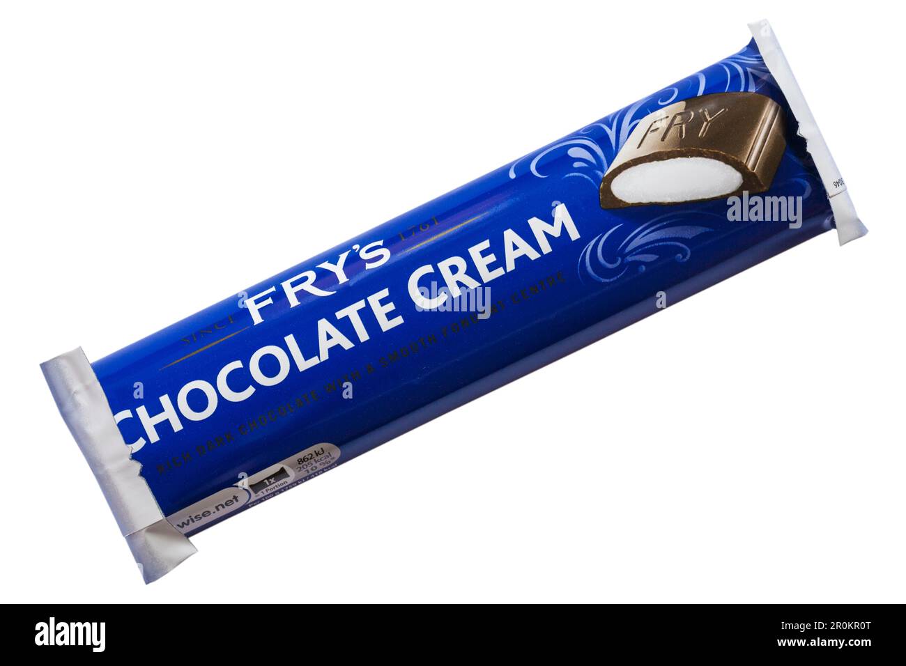 Bar of Chocolate Cream by Frys isolated on white background chocolate