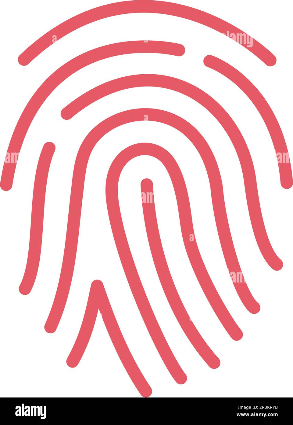 Fingerprint icon vector image. Suitable for mobile application web application and print media. Stock Vector