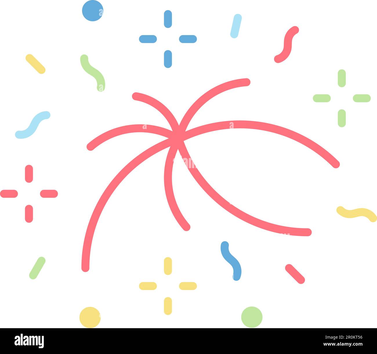 Fireworks icon vector image. Suitable for mobile application web application and print media. Stock Vector