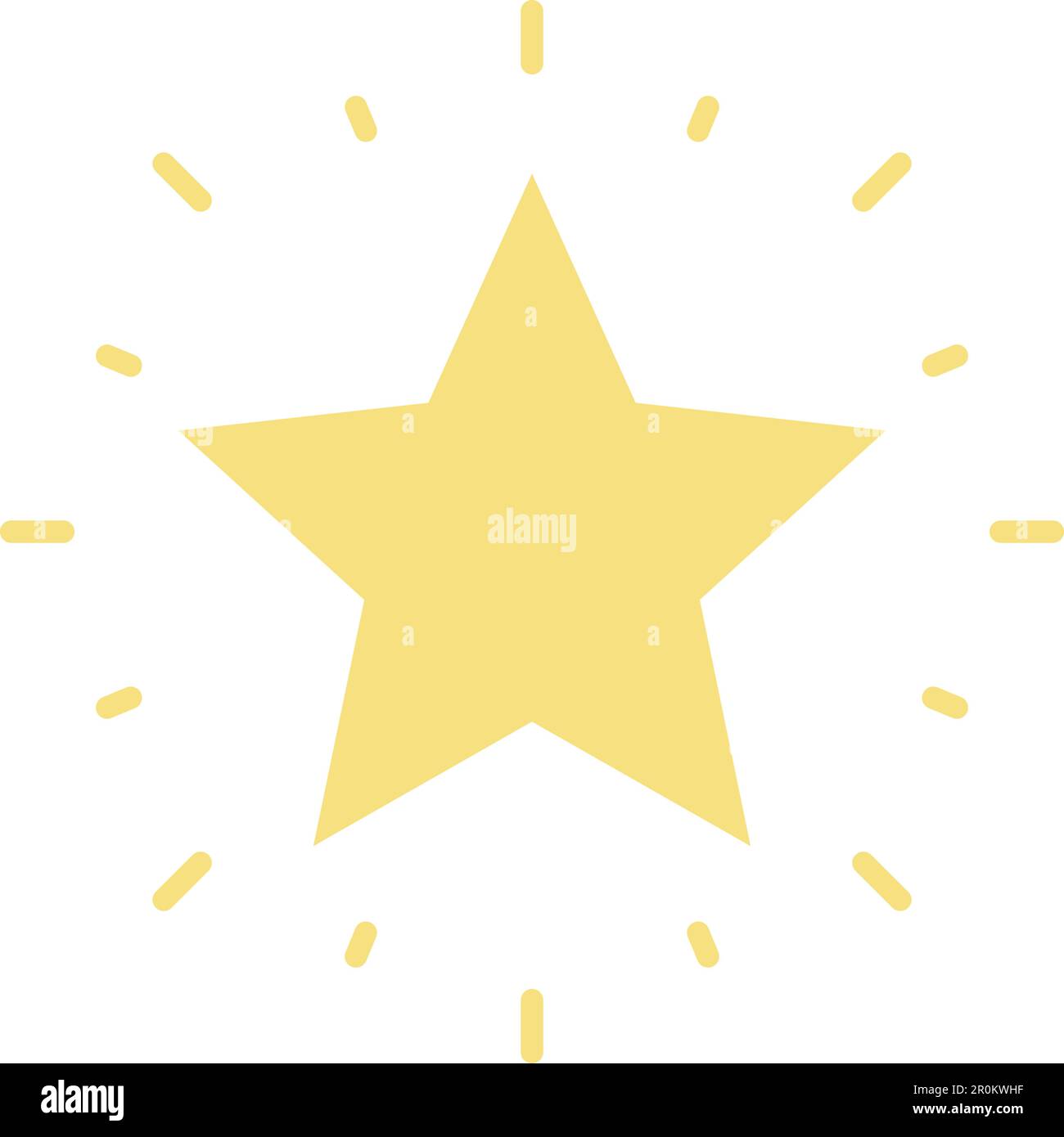 Glowing Star icon vector image. Suitable for mobile application web application and print media. Stock Vector