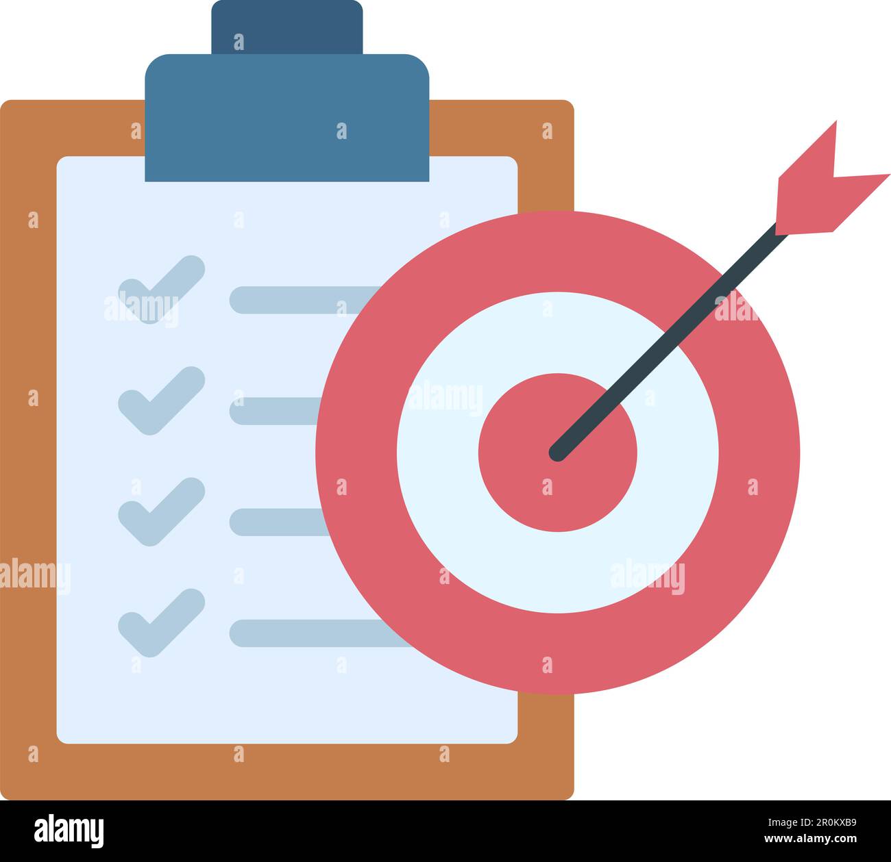 Goal Oriented icon vector image. Suitable for mobile application web application and print media. Stock Vector