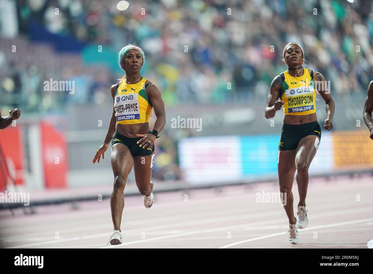 Shelly-Ann Fraser-Pryce winning the 100m at the 2019 World ...