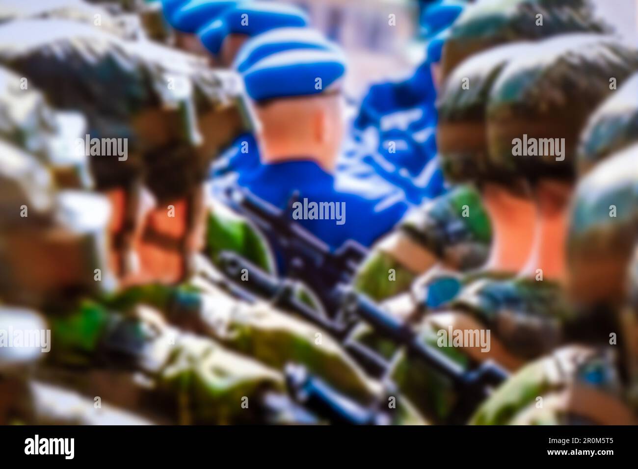To Tbe Rear March A detachment of the Airborne Troops is marching on the Victory Parade ...