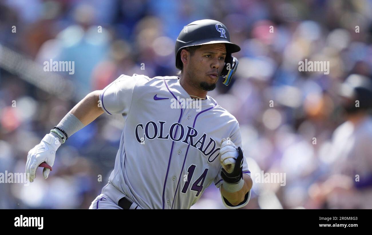 Colorado Rockies first baseman C.J. Cron (25) in the third inning of a  baseball game Friday, July 14, 2023, in Denver.(AP Photo/David Zalubowski  Stock Photo - Alamy