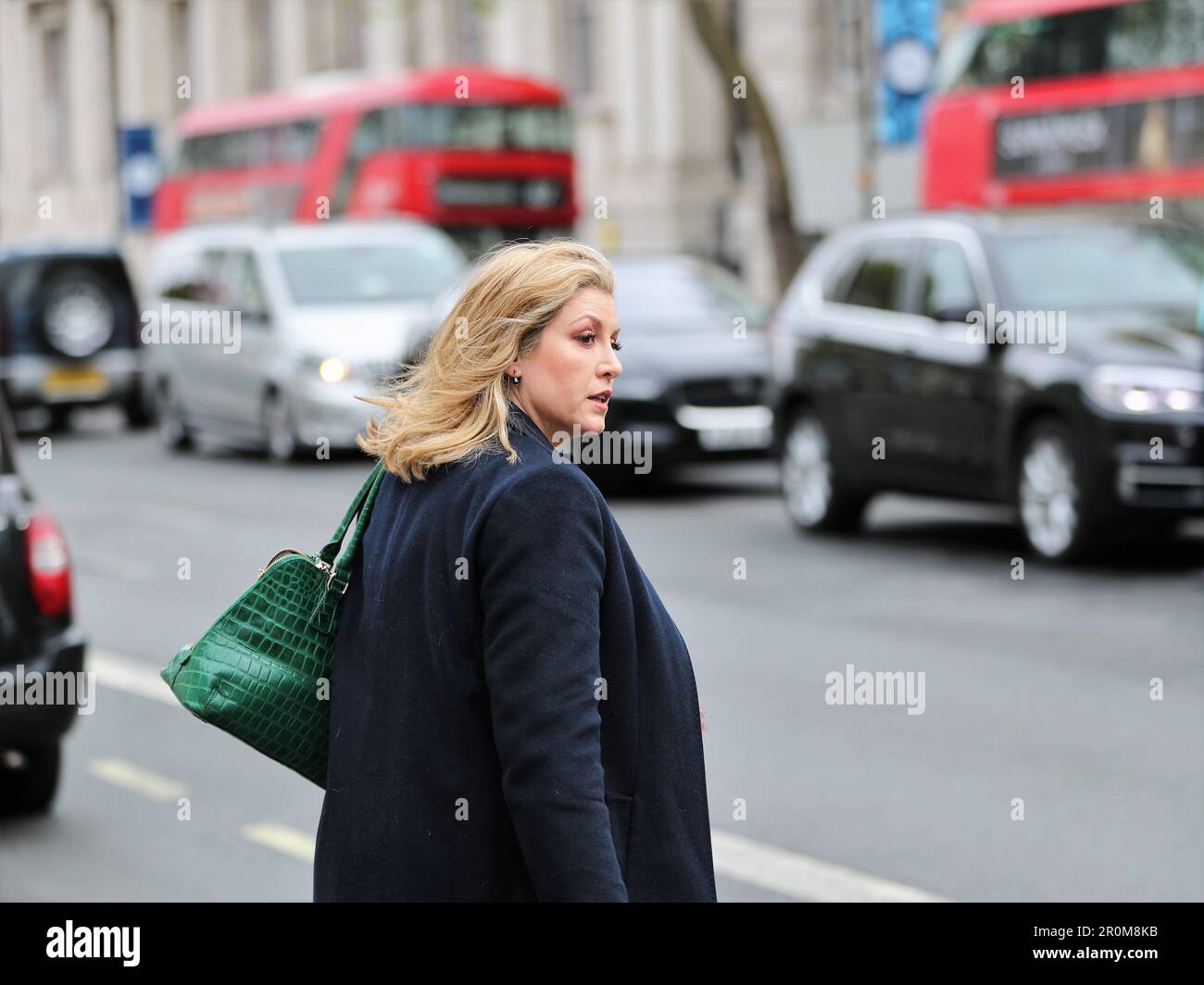 London, UK. 9th May, 2023. Penny Mordaunt, Leader of the House of Commons leaves the Cabinet Office after the Cabinet Meeting. Credit: Uwe Deffner/Alamy Live News Stock Photo