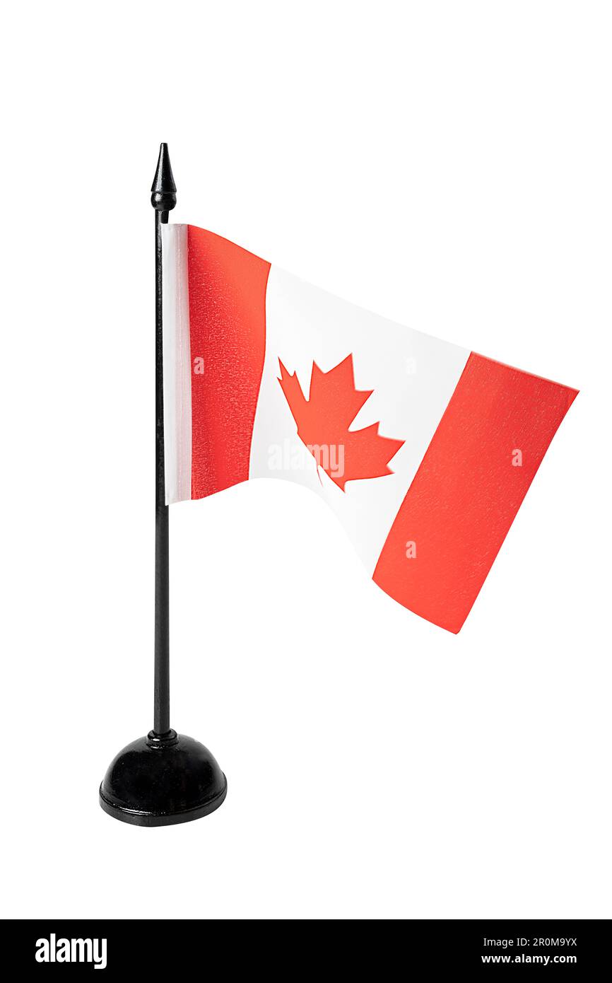 National flags of Canada isolated over white background Stock Photo