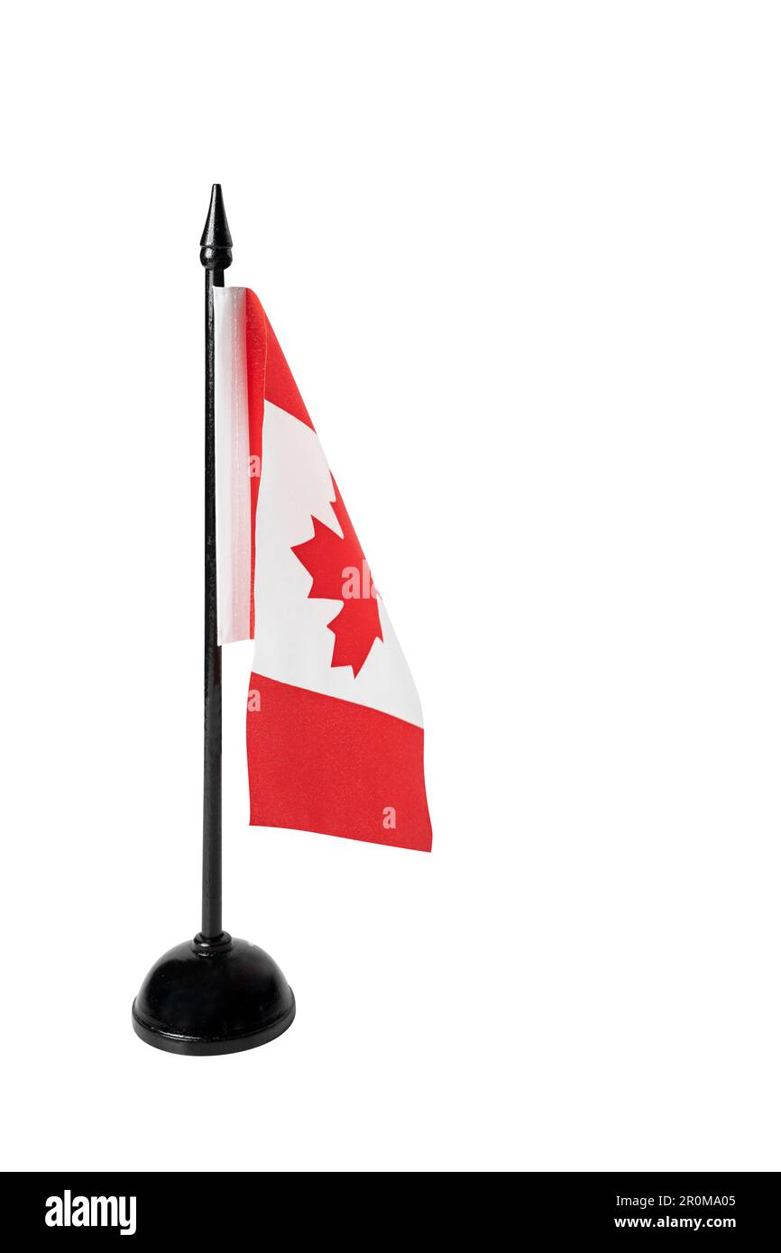 National flags of Canada isolated over white background Stock Photo