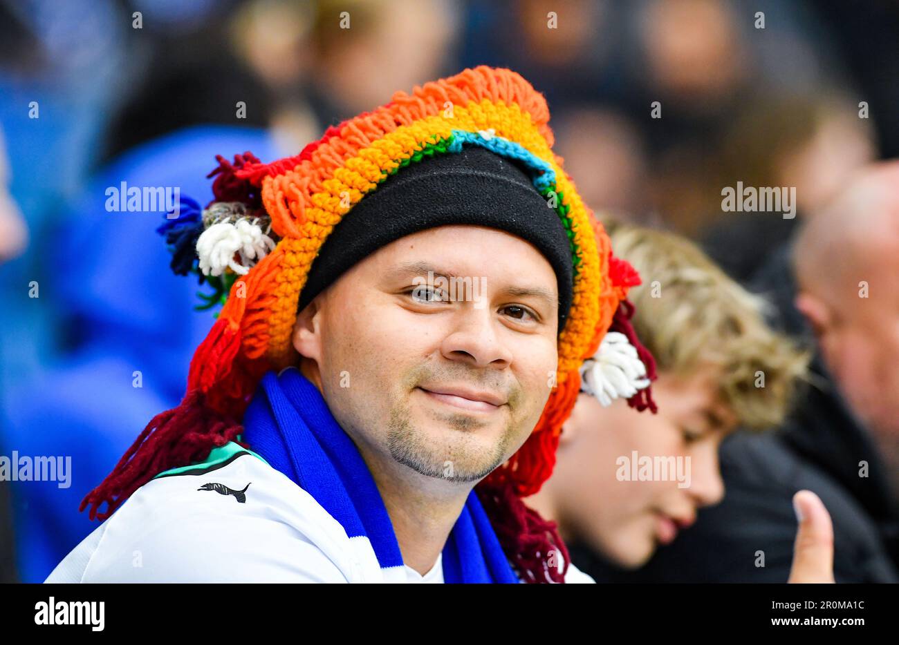 A Brighton fan during the Premier League match between Brighton & Hove