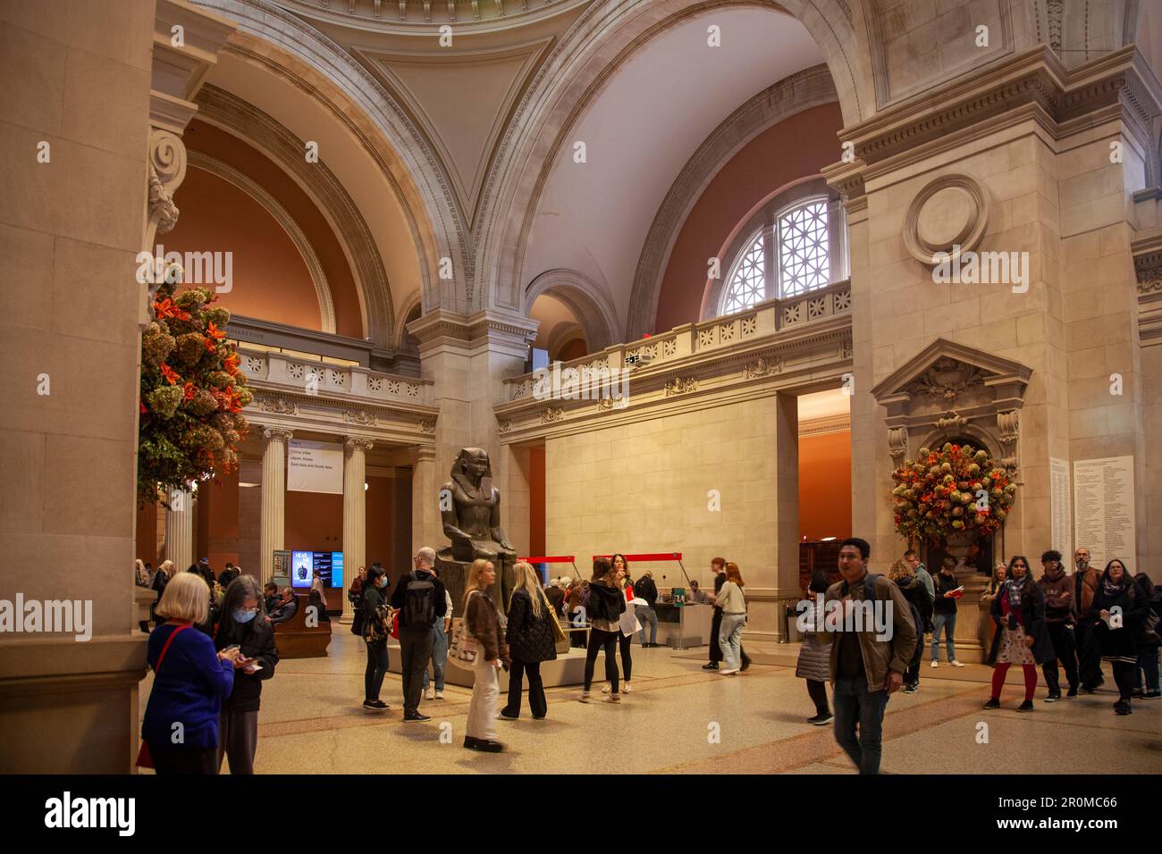 Great Hall of Metropolitan Museum of Art in New York City, USA Stock Photo
