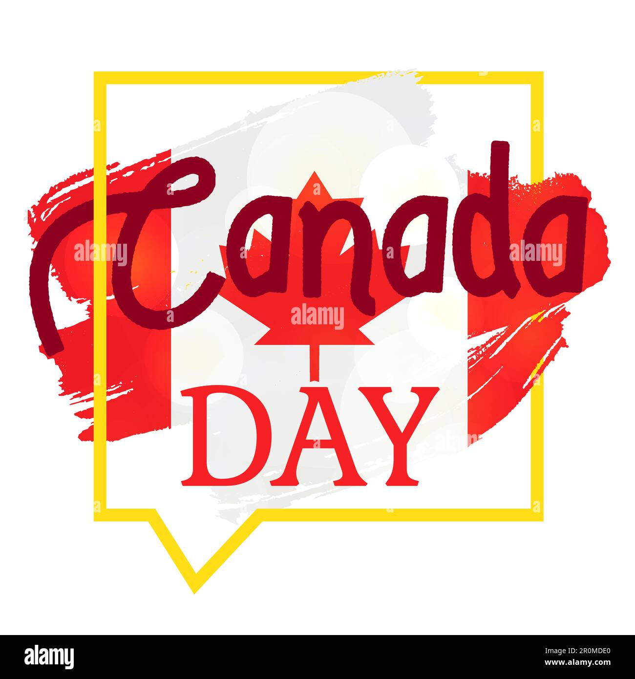 Happy Canada Day Celebration Banner. 1st July Holiday. Vector Stock ...