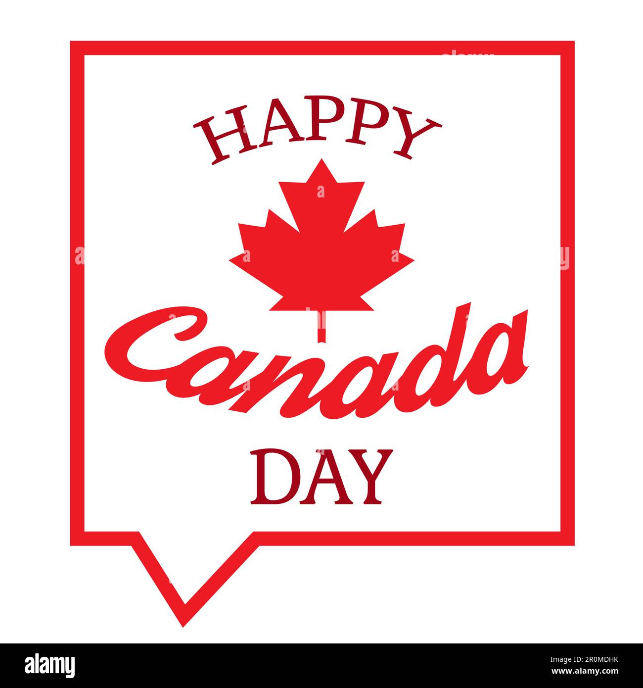 Happy Canada Day Celebration Banner. 1st July Holiday. Vector Stock ...