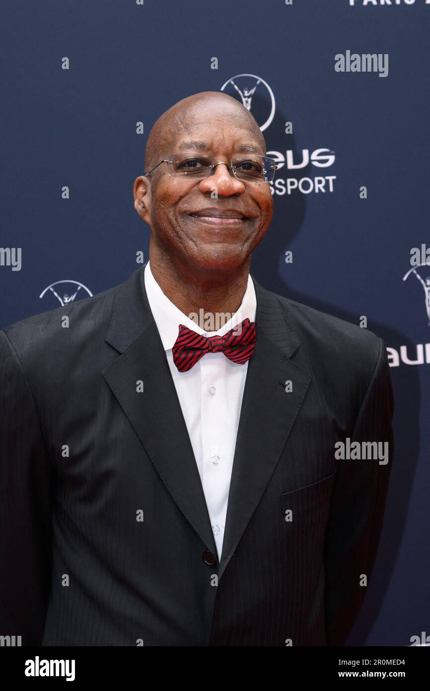 Paris, France. 08th May, 2023. Edwin Moses arrives at the 2023 Laureus