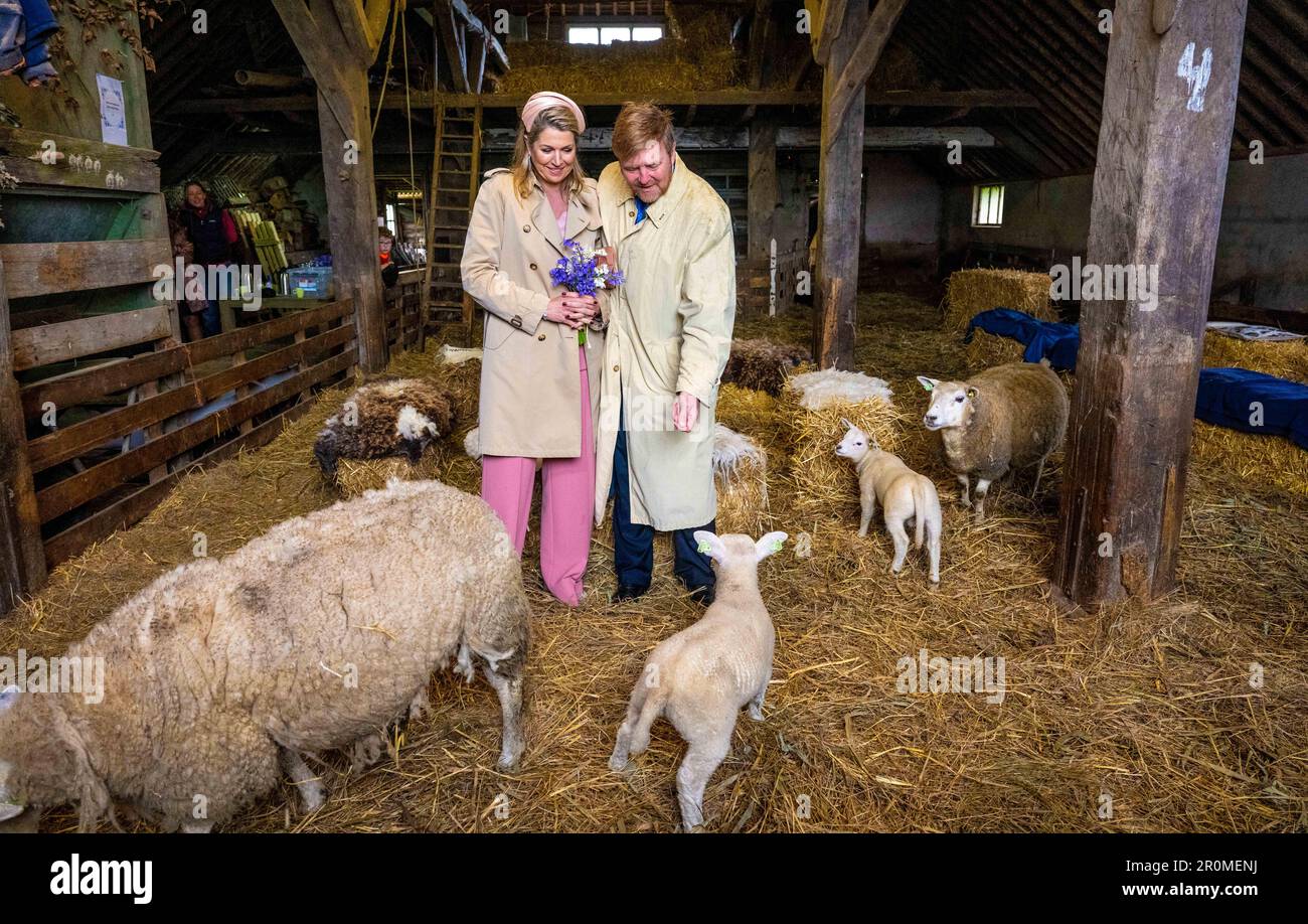 Texel, The Netherlands. 09th May, 2023. King WillemAlexander and Queen