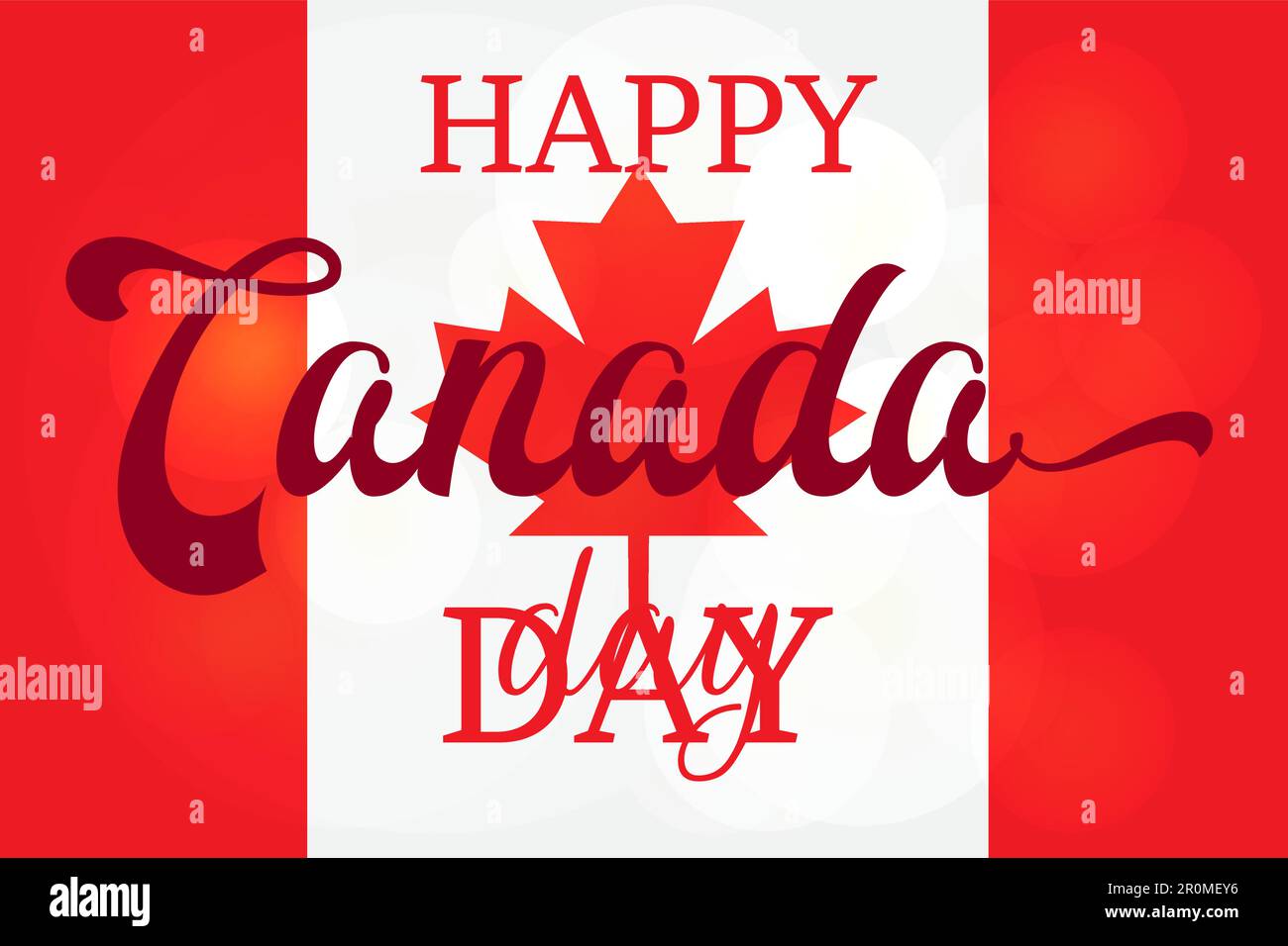 Happy Canada Day Celebration Banner. 1st July Holiday. Vector Stock ...