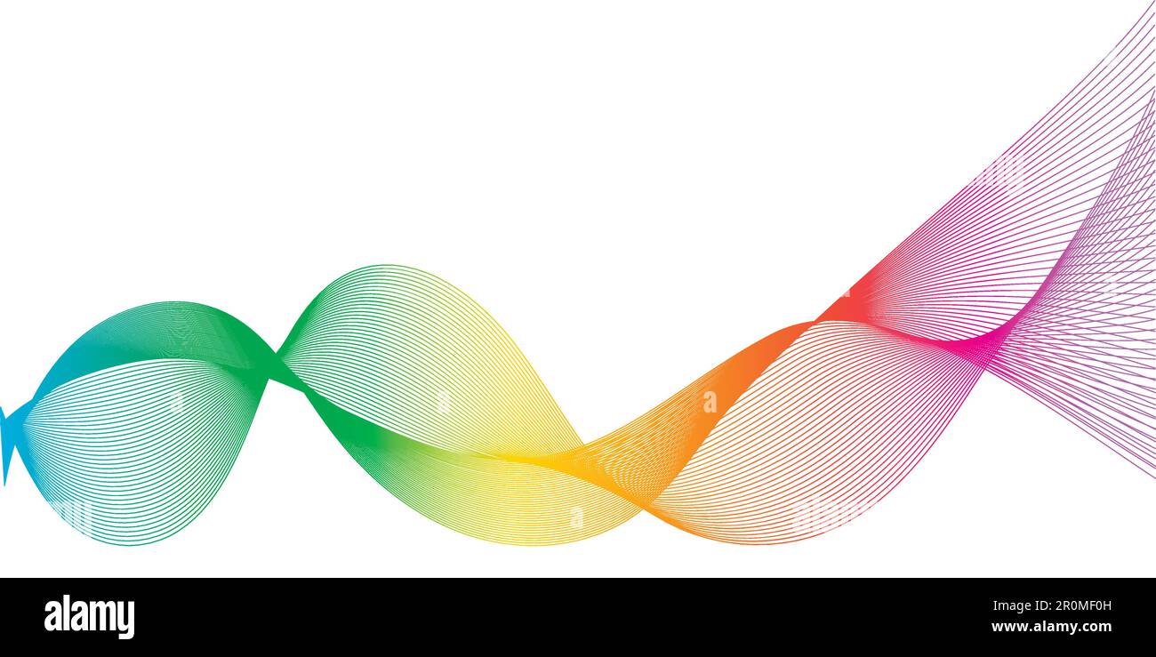 Rainbow Line Background Vector Art & Graphics