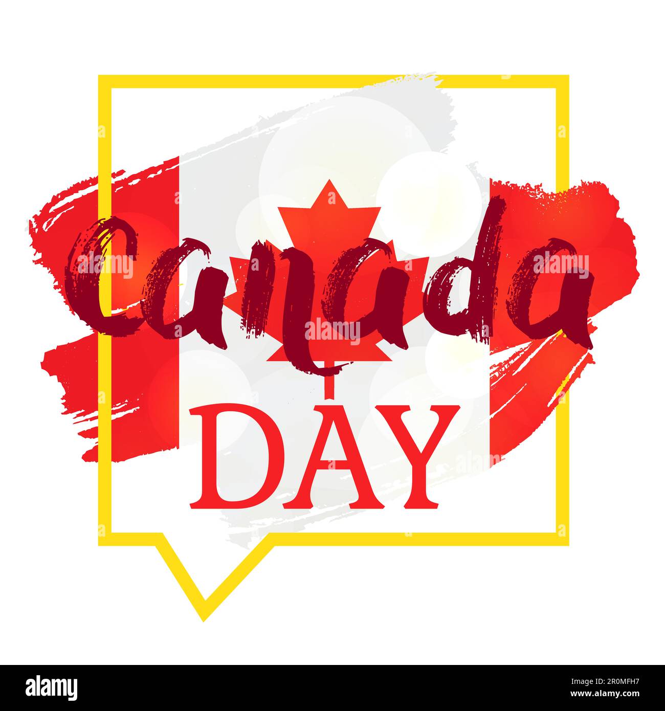 Happy Canada Day Celebration Banner. 1st July Holiday. Vector Stock ...