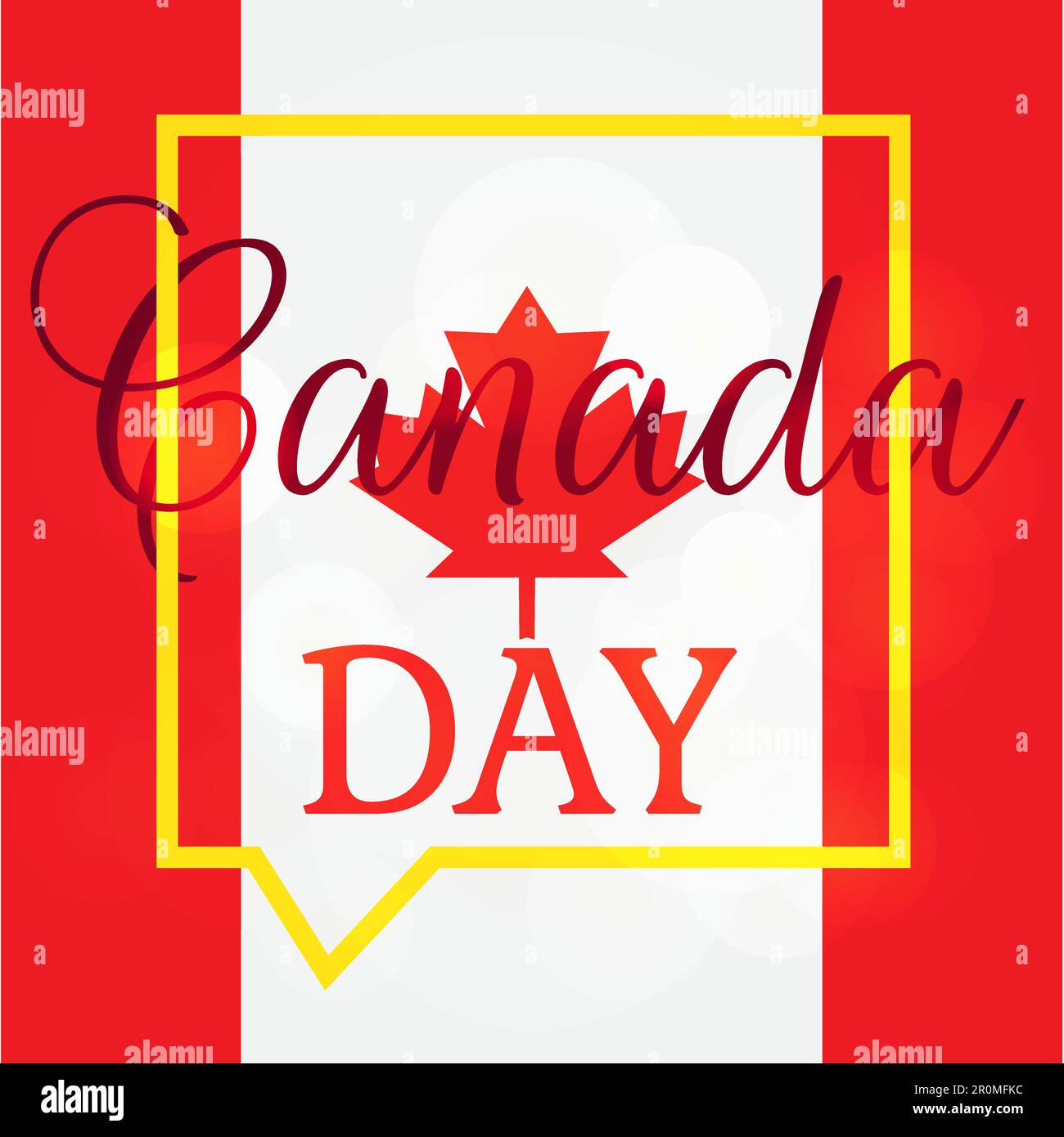 Happy Canada Day Celebration Banner. 1st July Holiday. Vector Stock ...