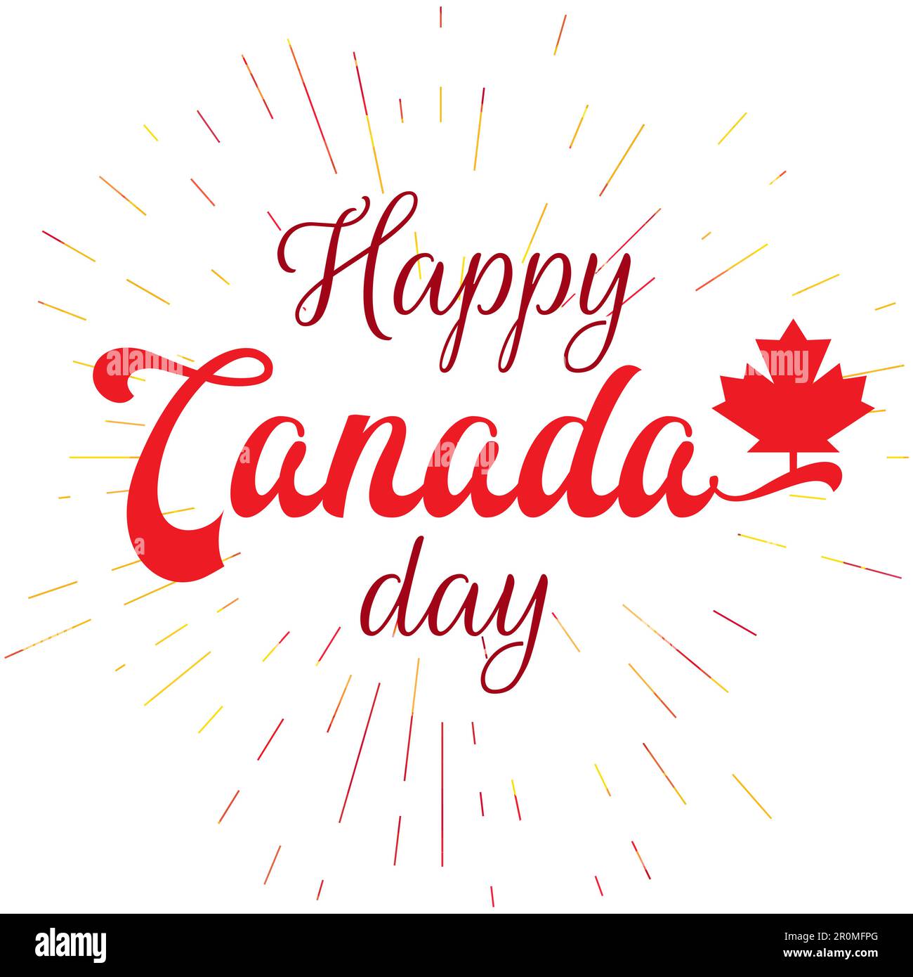 Happy Canada Day Celebration Banner. 1st July Holiday. Vector Stock ...