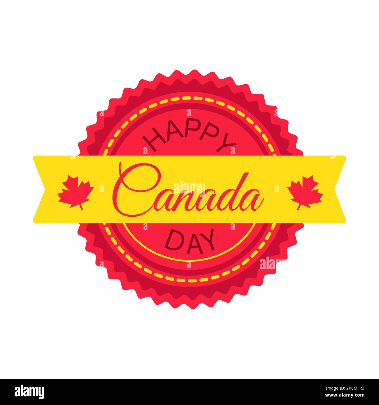 Happy Canada Day Celebration Banner. 1st July Holiday. Vector Stock ...