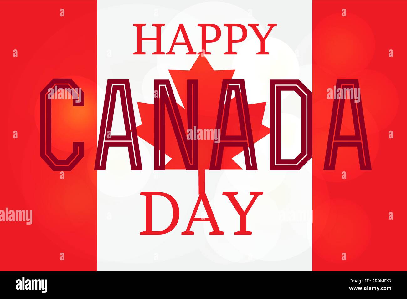 Happy Canada Day Celebration Banner. 1st July Holiday. Vector Stock ...