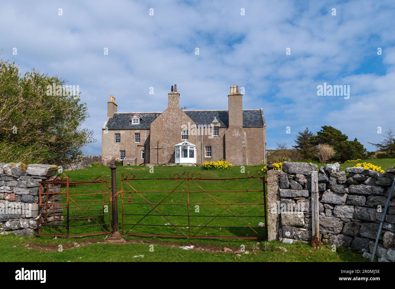 The old Manse at Balnakeil near Durness in Sutherland, Scotland Stock Photo