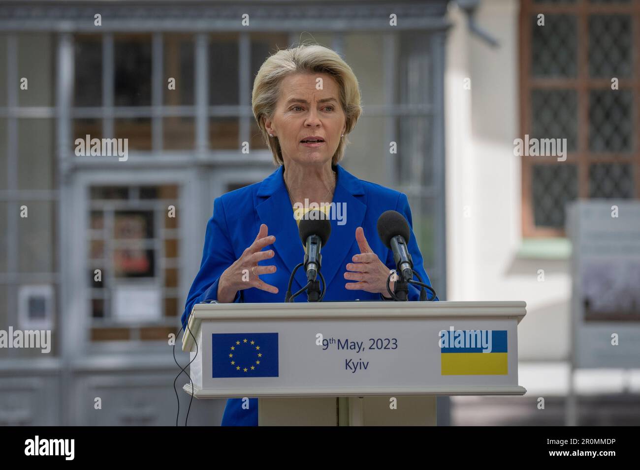 European Commission President Ursula von der Leyen speaks during her ...