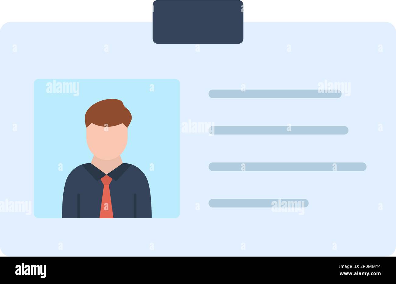Identity Card icon vector image. Suitable for mobile application web application and print media. Stock Vector