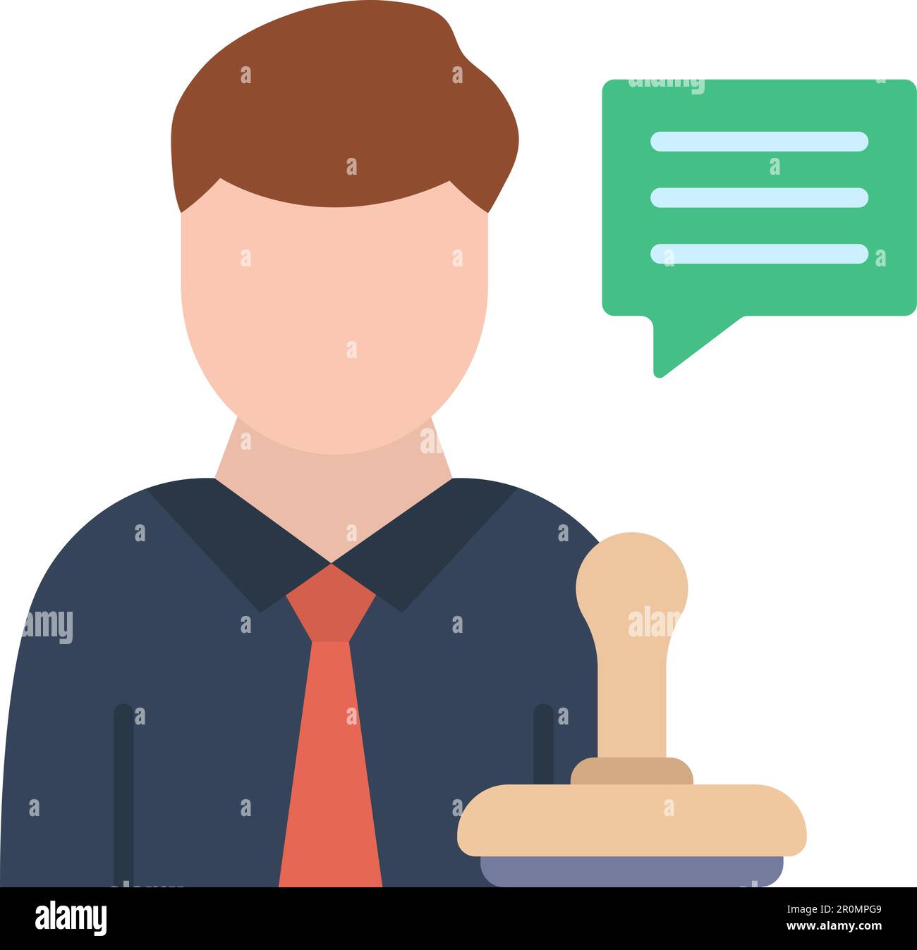 Legal Advisor icon vector image. Suitable for mobile application web application and print media. Stock Vector