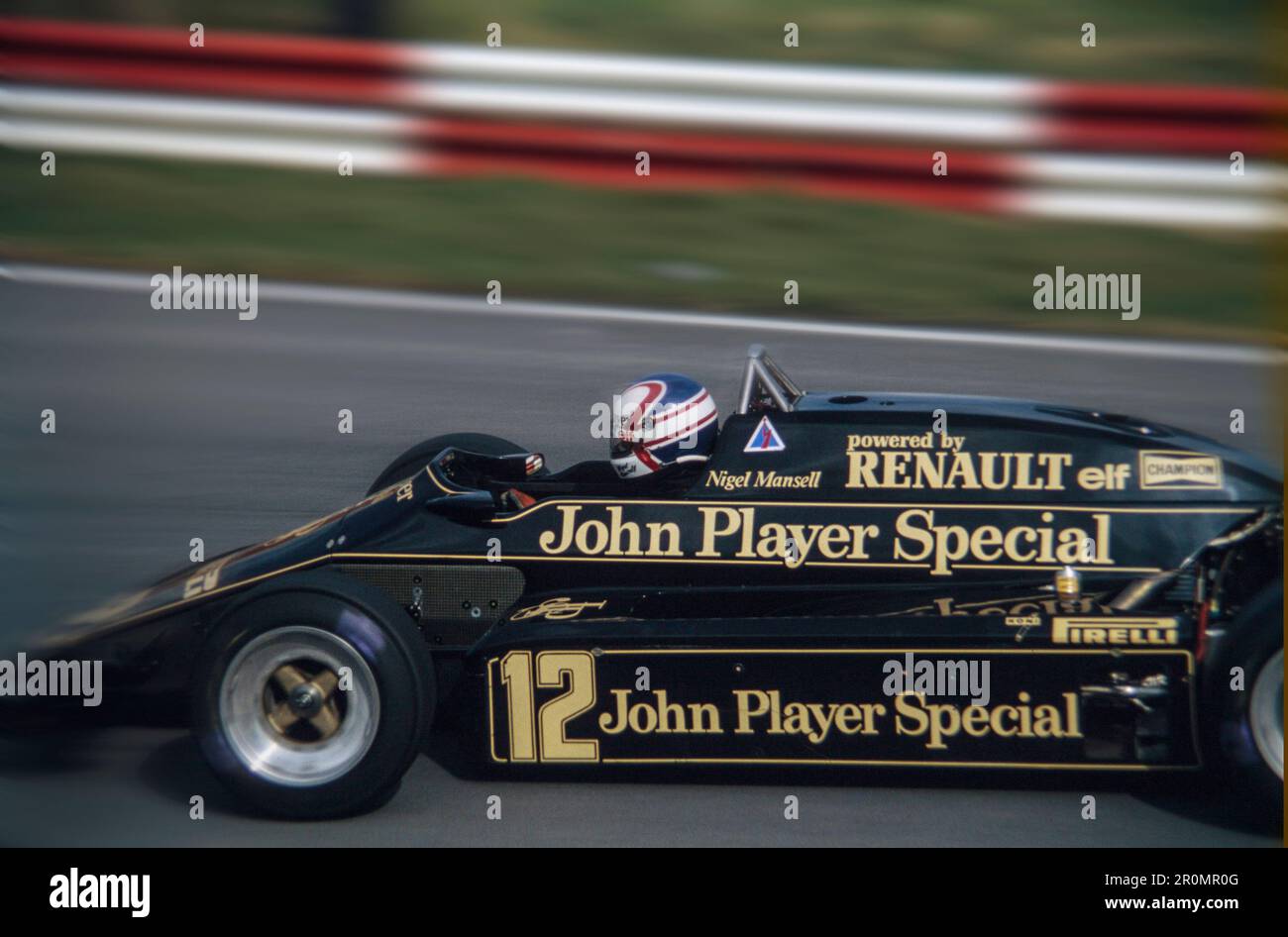Nigel Mansell Formula 1 Lotus at Brands Hatch circa 1980