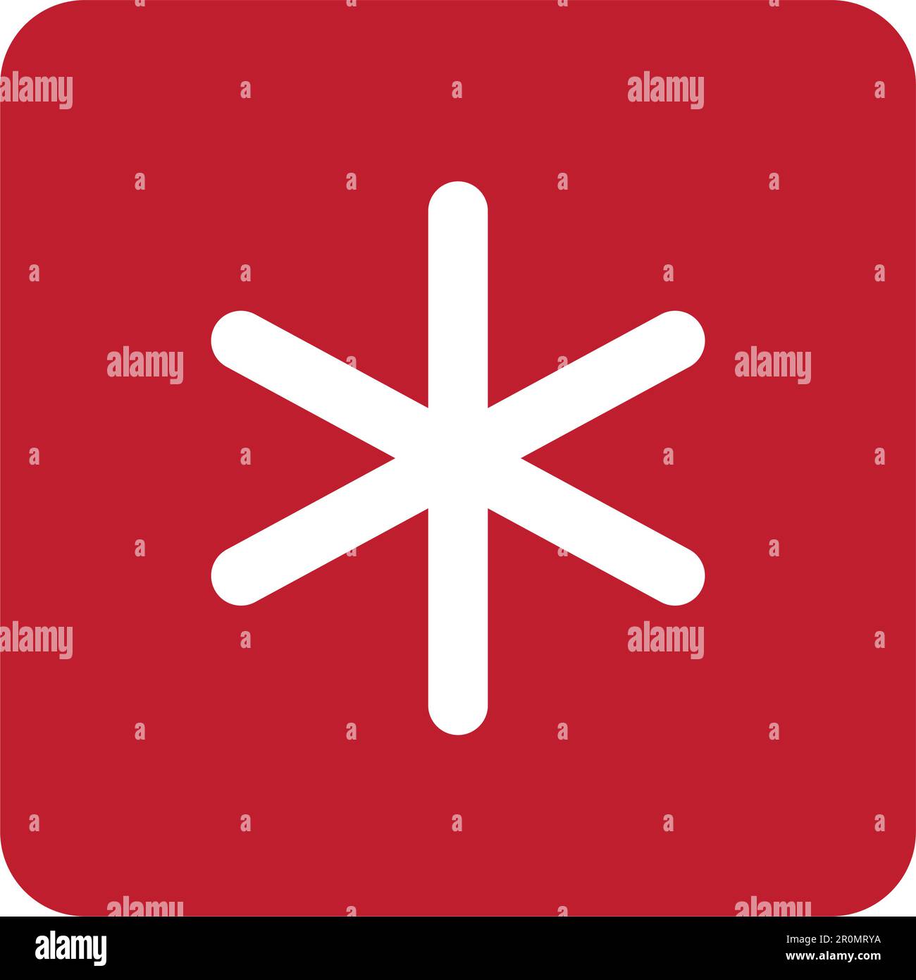 Keycap Asterisk icon vector image. Suitable for mobile application web application and print media. Stock Vector