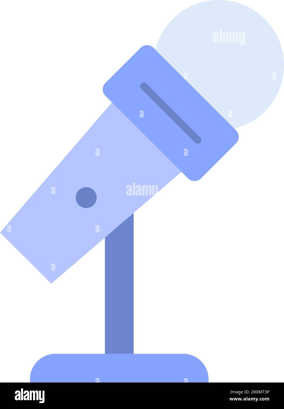 Mic Stand icon vector image. Suitable for mobile application web application and print media. Stock Vector