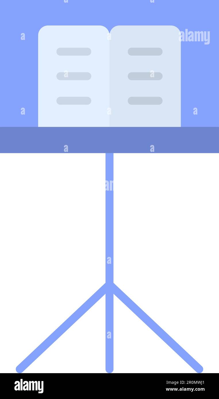 Music Stand icon vector image. Suitable for mobile application web application and print media. Stock Vector