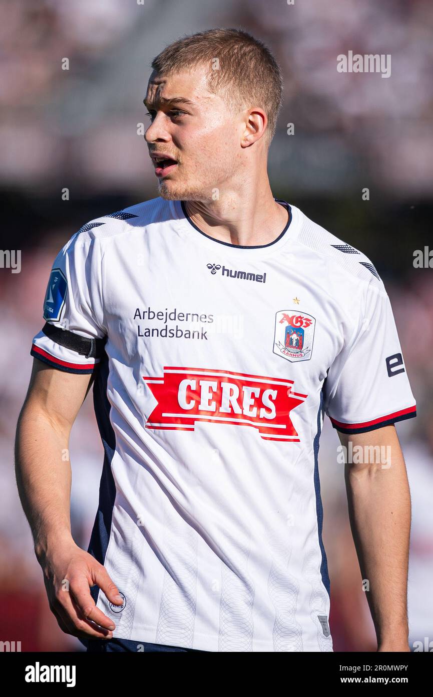 Aarhus, Denmark. 07th, May 2023. Mads Emil Madsen (7) of AGF seen