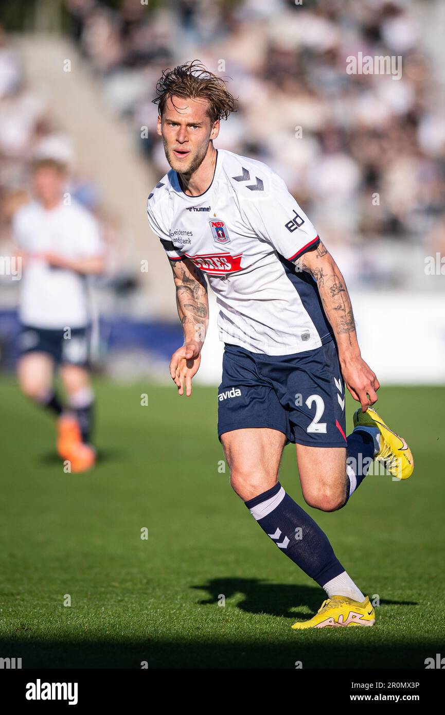 Aarhus, Denmark. 07th, May 2023. Felix Beijmo (2) of AGF seen during