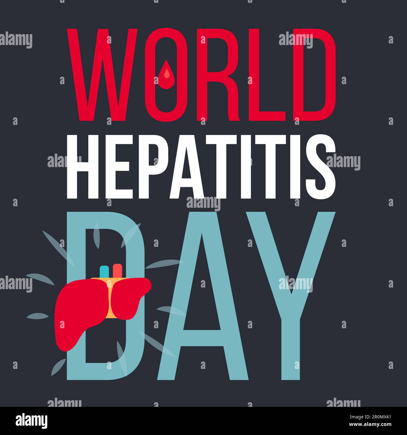World Hepatitis Day Banner For 28th Of July. Vector Stock Vector Image ...