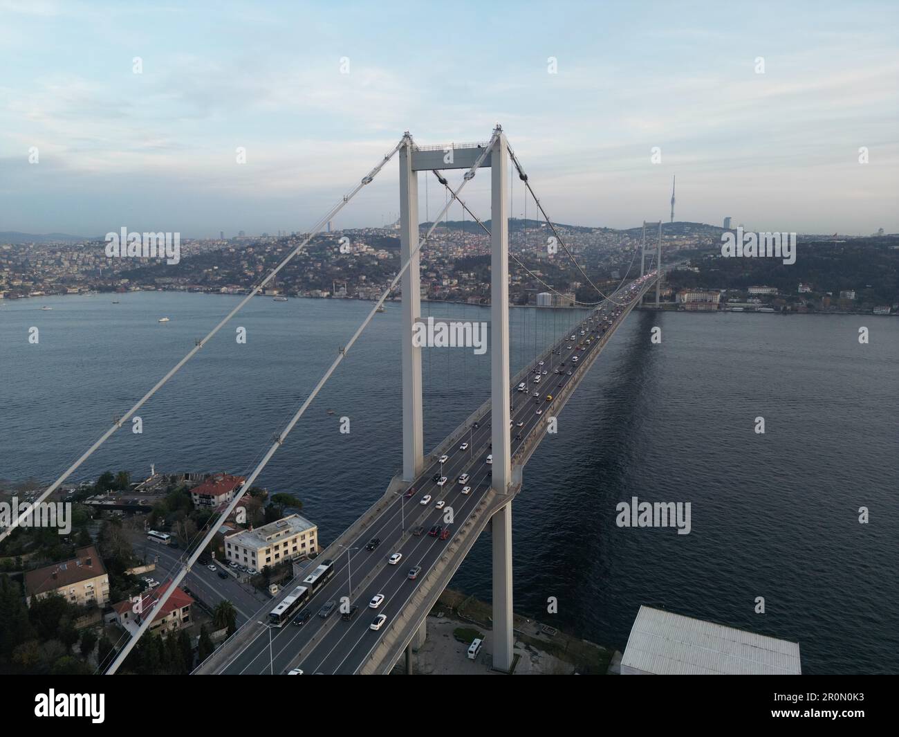 An aerial view of Bosporus bridge in Istanbul, Turkey Stock Photo - Alamy