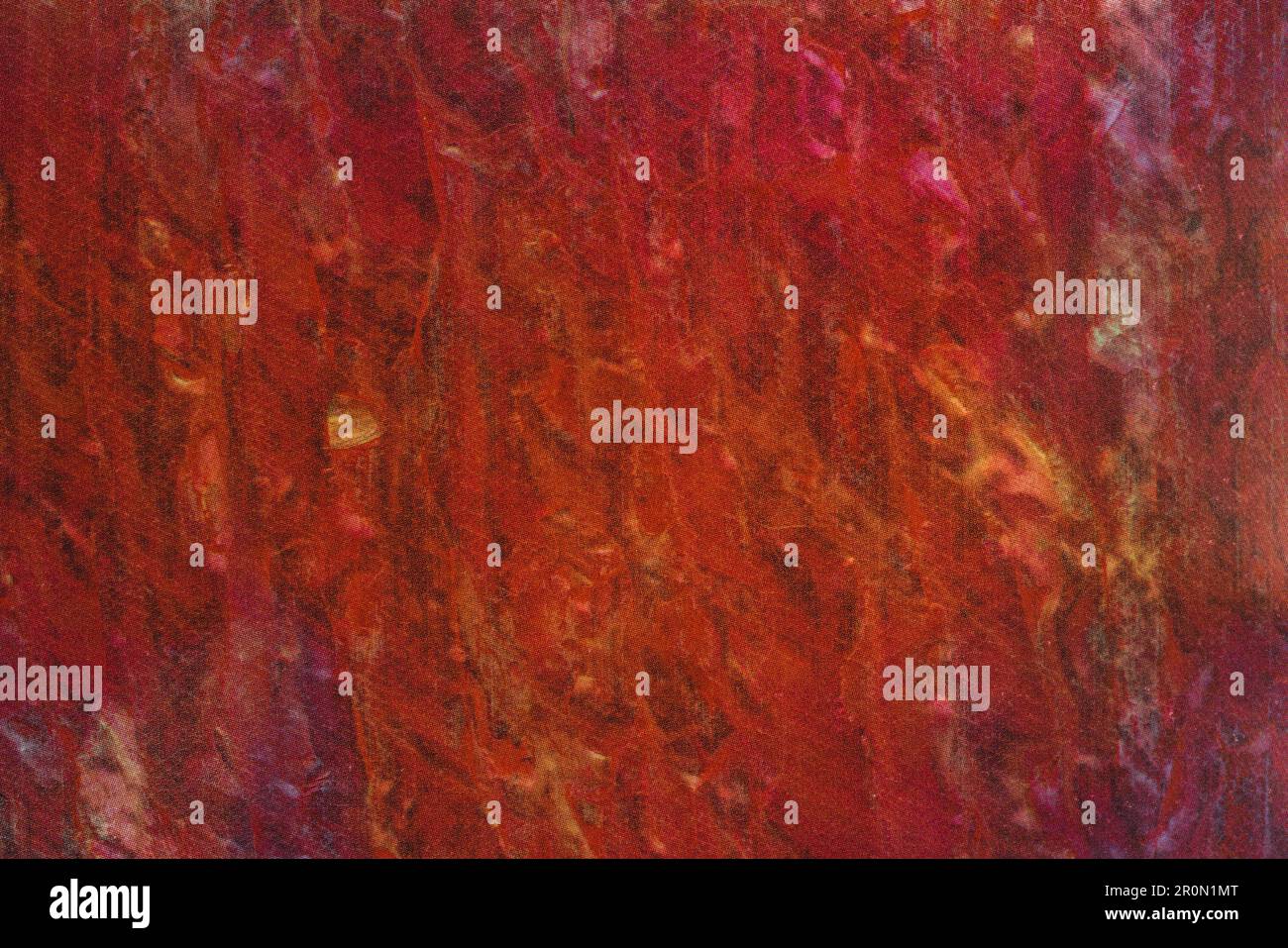 Canvas with red yellow random wavy stains Stock Photo