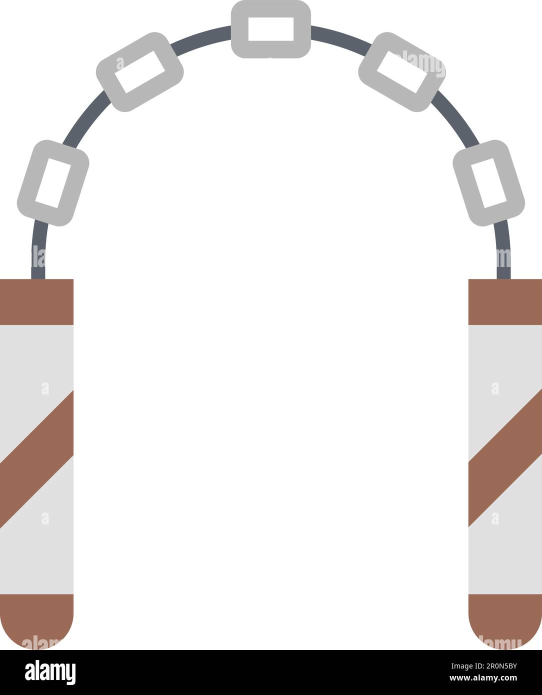 Nunchaku icon vector image. Suitable for mobile application web application and print media. Stock Vector