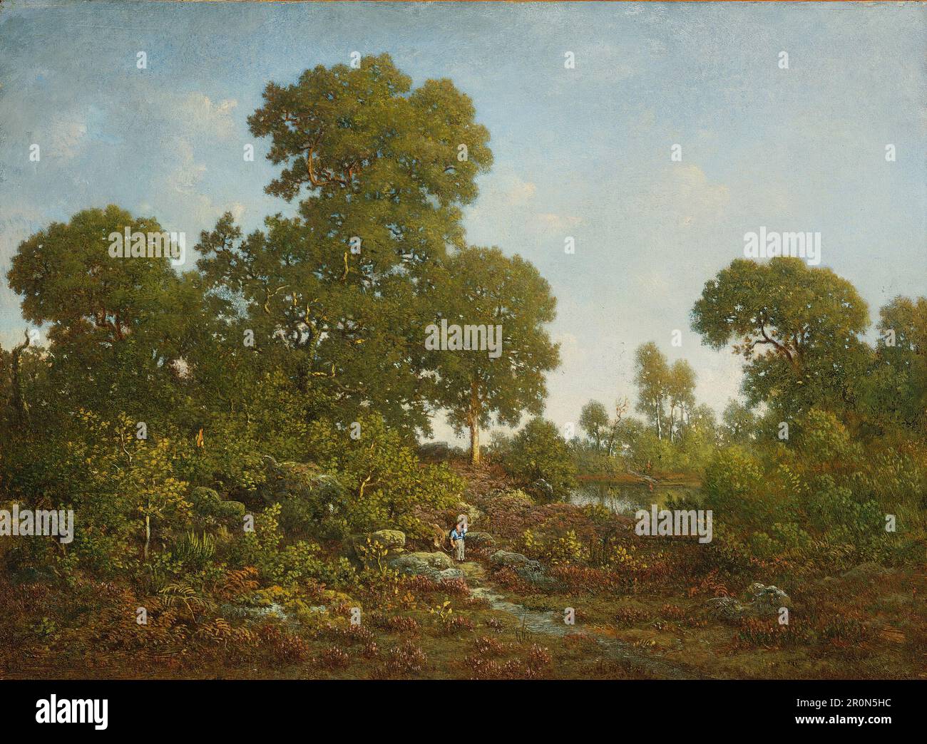 Springtime Date: c. 1860 Artist: Théodore Rousseau French, 1812-1867 Stock Photo