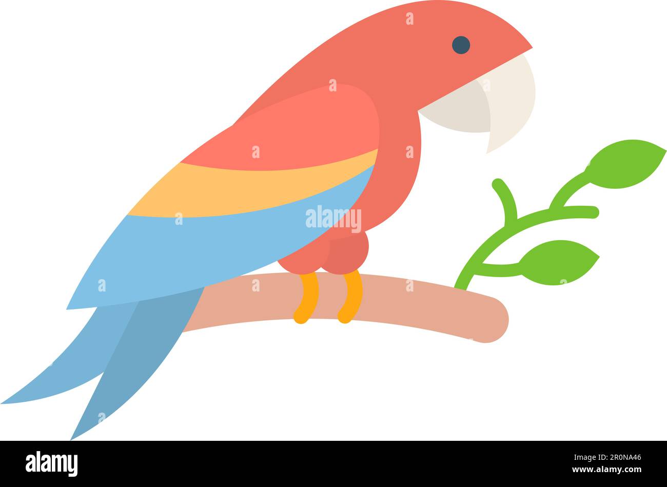 Parrot icon vector image. Suitable for mobile application web application and print media. Stock Vector