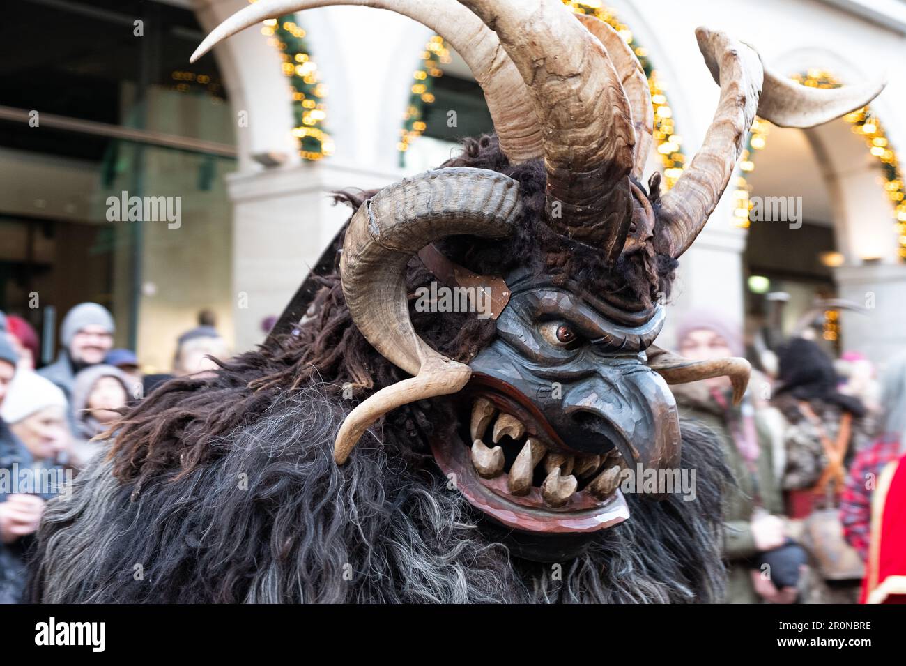 Krampus on the Krampus run in Munich, Bavaria, Germany Stock Photo Alamy
