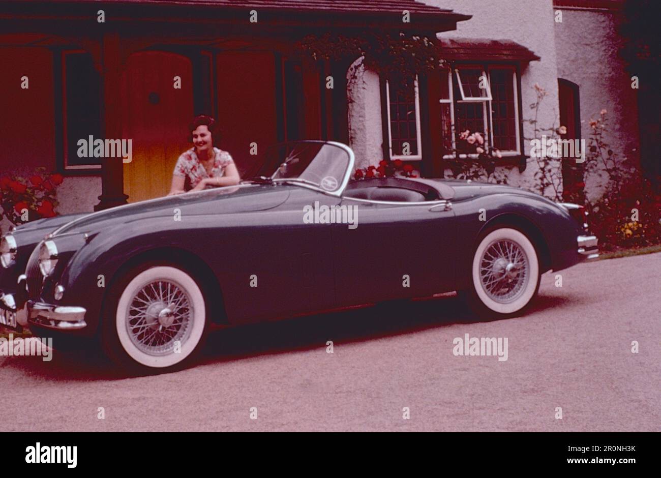 Jaguar car model XK 150 Roadster, UK 1958 Stock Photo