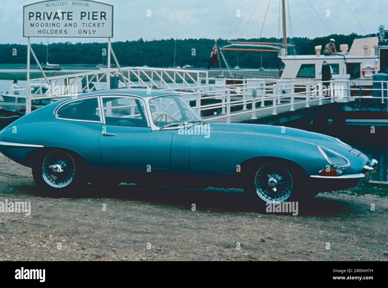 Jaguar car model E-Type, UK 1970s Stock Photo