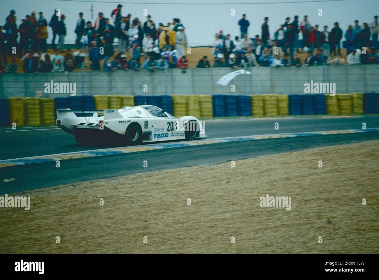 Sports racing cars: Mazda 757, Le Mans, France, 1988 Stock Photo