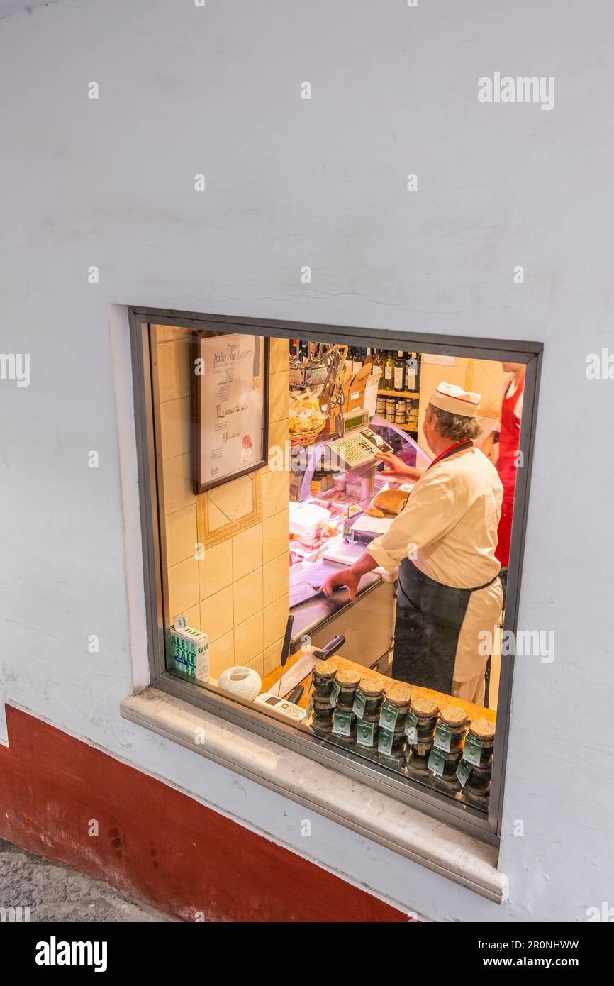 Old butcher shop italy hi-res stock photography and images - Page 2 - Alamy, image size:866x1390