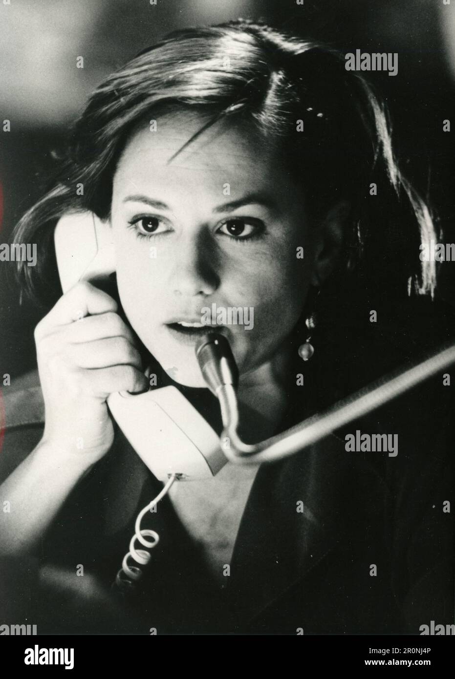 American actress Holly Hunter in the movie Broadcast News, USA 1988 Stock Photo