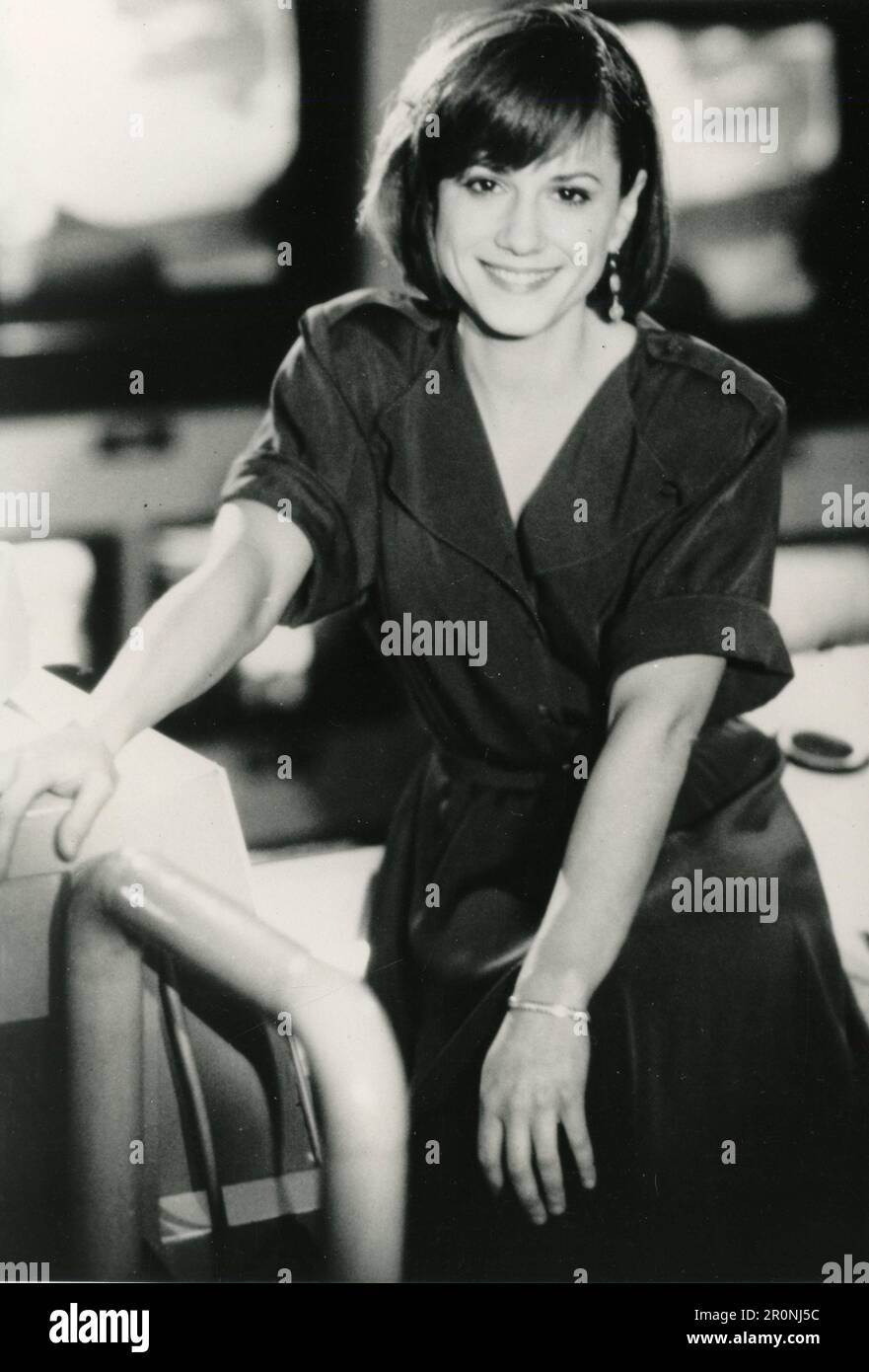 American actress Holly Hunter in the movie Broadcast News, USA 1988 Stock Photo