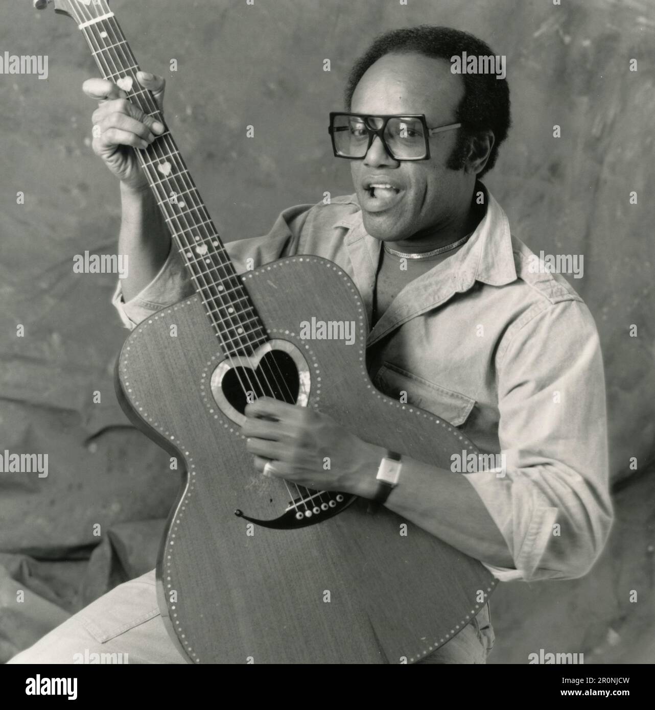 American singer, songwriter, musician and record producer Bobby Womack, USA 1980s Stock Photo