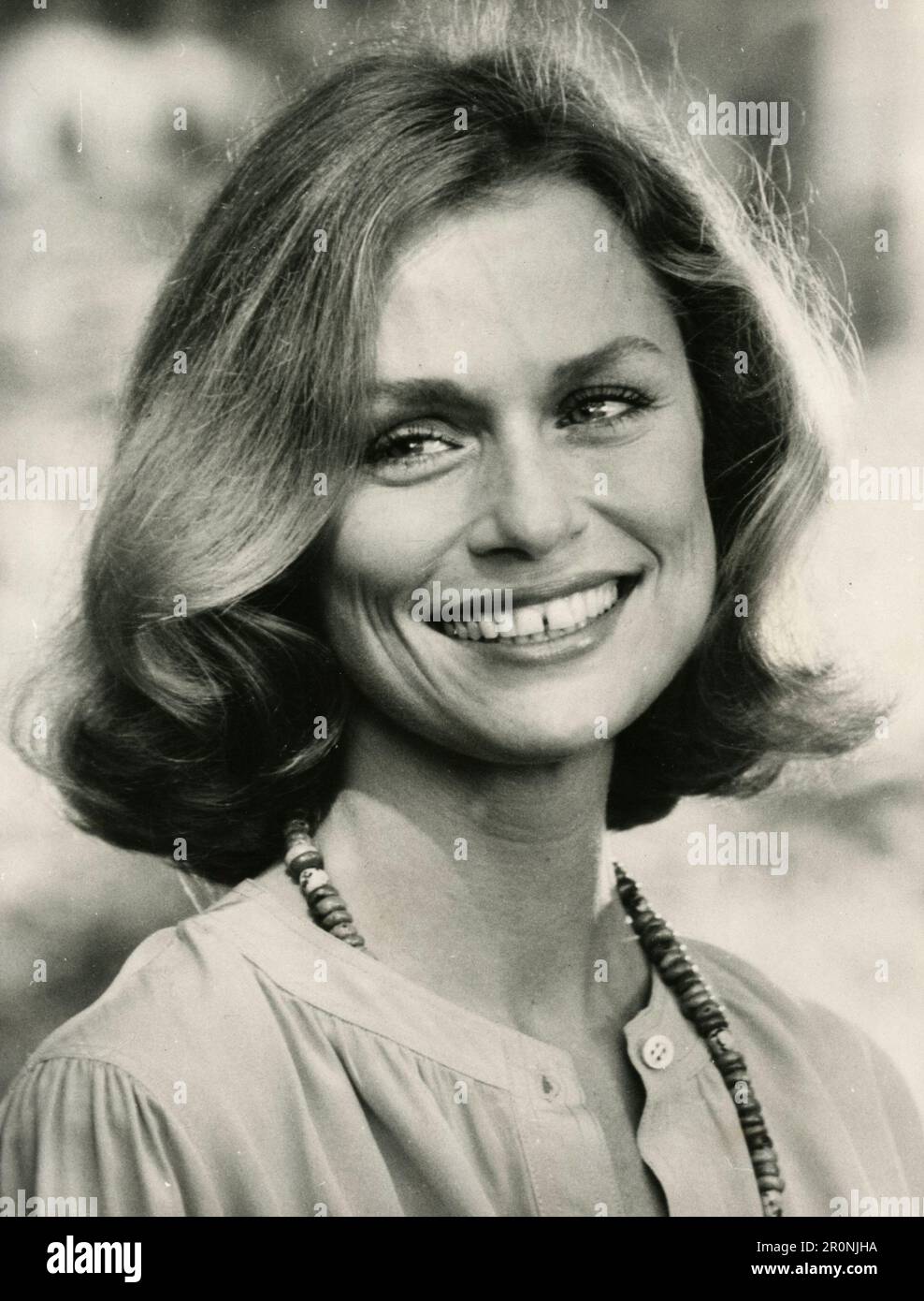 American model and actress Lauren Hutton, UK 1976 Stock Photo